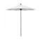 California Umbrella 7.5' Black Aluminum Market Patio Umbrella, Olefin White 194061334683 - alternate 1